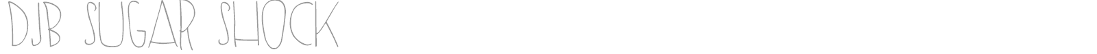 DJB Sugar Shock font preview